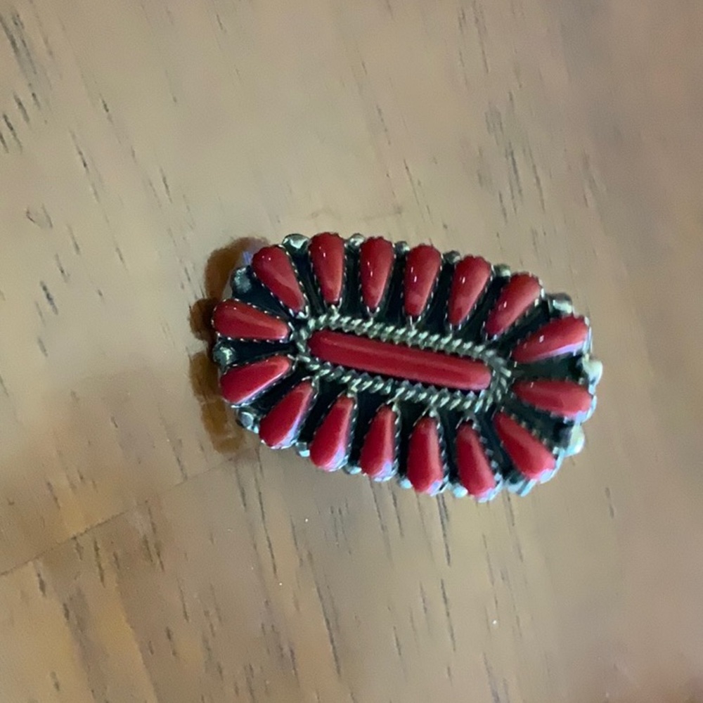 Native American Blossom Ring. Size 8